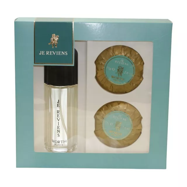 Je Reviens 3 Pc. Gift Set ( Eau De Toilette Spray 1.7 Oz / 50 Ml + Perfumed S...