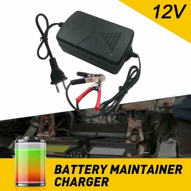 Excellentpartshop 12V Battery Charger & Maintainer - Trickle Charger For Car, Truck, ATV, Motorcycle, RV