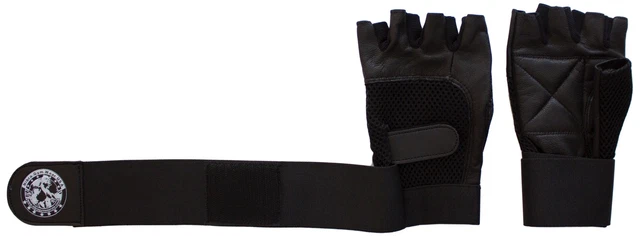 Gym haltérophilie entraînement exercice gants de fitness noirs avec 12 iWrist Support 4