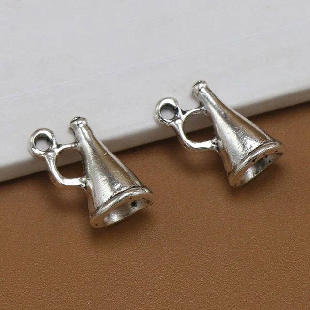 50 Stück Legierung Lautsprecher Anhänger DIY Charms Schmuckherstellung Zubehör f 4