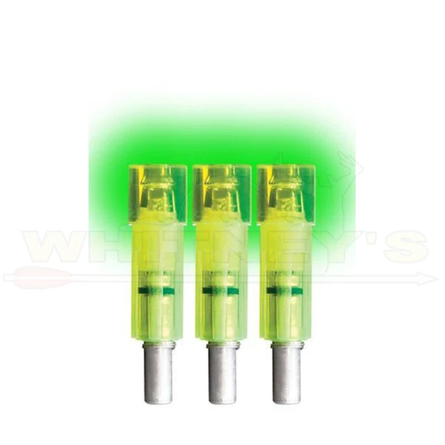 Burt Coyote Lumenok Easton/Beman Flat Bolt End - Green - 3pk - ECF3G