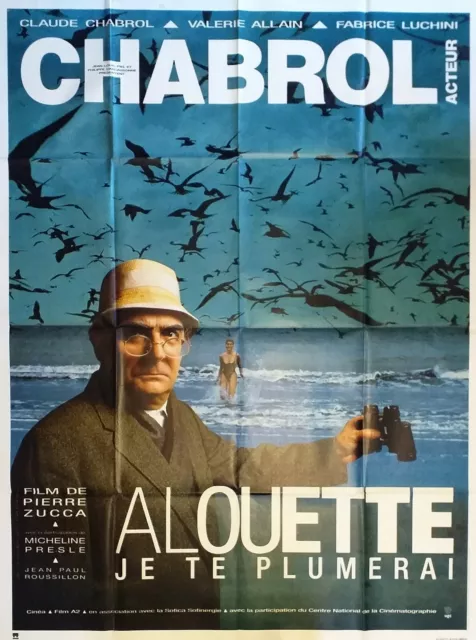 Affiche cinéma ALOUETTE JE TE PLUMERAI Claude Chabrol  120 x 160 cm