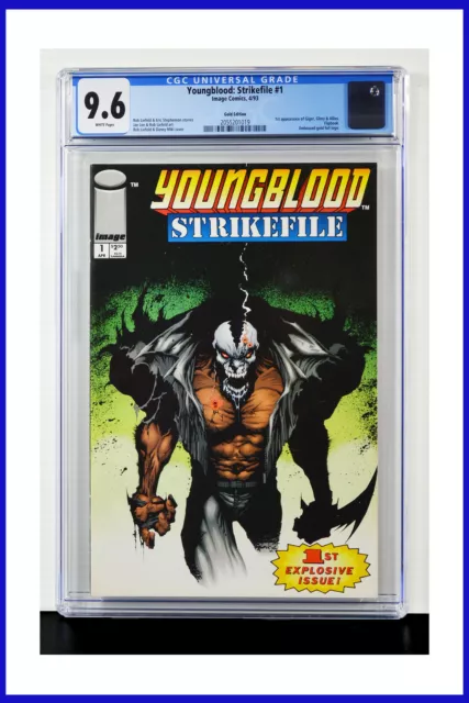 Youngblood Strike File #1 CGC Graded 9.6 Image 1993 Flipbook Cover Comic Book.