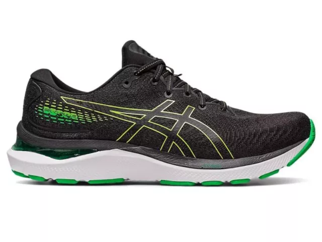 ASICS GEL-CUMULUS 24 MEN Black/Lime Zest scarpa running neutra uomo