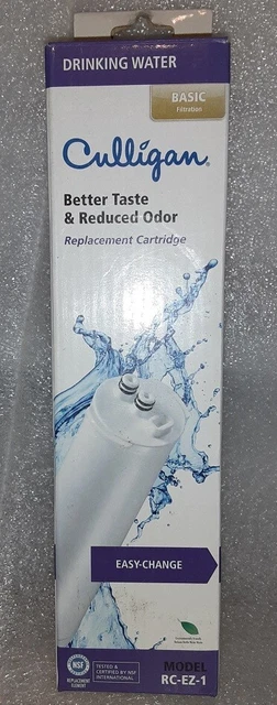 Cartucho de filtro de agua genuino de fábrica CULLIGAN parte # RC-EZ-1 NUEVO
