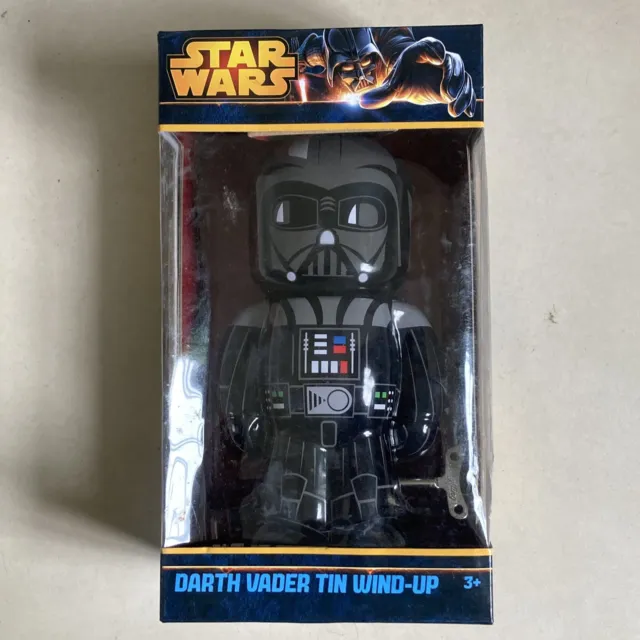Star Wars Darth Vader Wind-Up Tin Toy Moving Figure Schylling Retro Empire