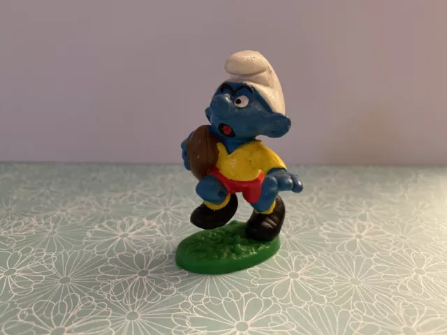 Rugby -Schlumpf Schlümpfe 2.0065 Peyo Schleich Smurf Sammlerstück Hongkong