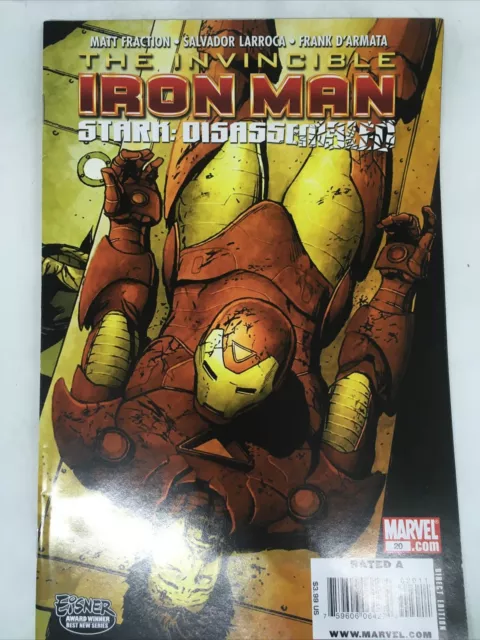 Invincible Iron Man No 20 (Jan 2010) Marvel Comic Newsstand Variant K3a75