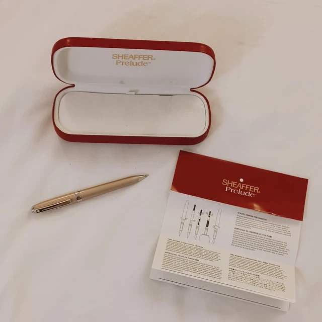 NEUF STYLO BILLE MUST DE CARTIER GODRON MOTIF TRINITY ROLLERBALL DORE Pen  426605