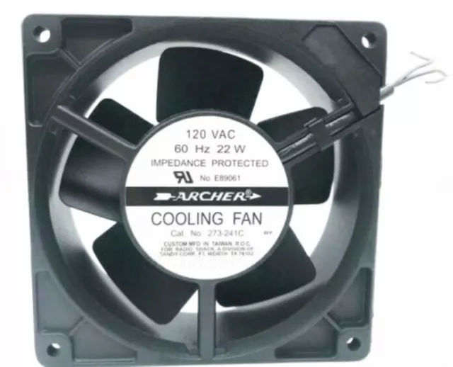 New ARCHER cooling fan 273-241C 120V AC 60HZ 22W 12CM 12038