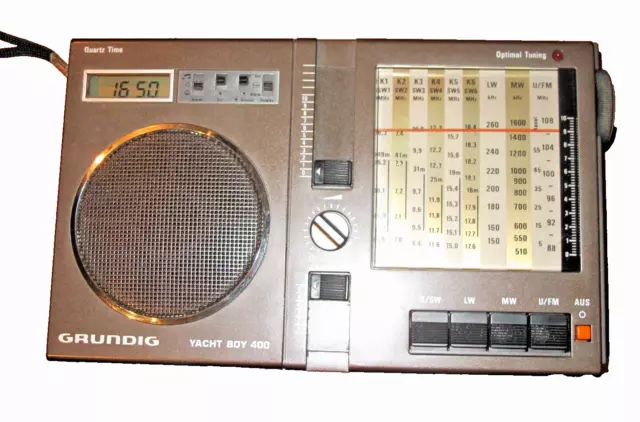 Vintage: Grundig Yacht Boy 400 KW Reiseradio, technisch und optisch TOP-Zustand