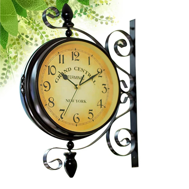 two sided clock Horloge Murale Pour La Maison Horloge À Deux Faces Horloge Mural