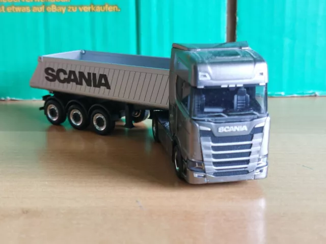 Herpa LKW Scania CS  Kipper Sattelzug  H0 1:87  --- Werbemodell ---