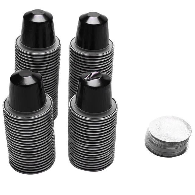 100 Set Tazza di Capsule di Caffè Ricaricabile Monouso Baccello p A2I9