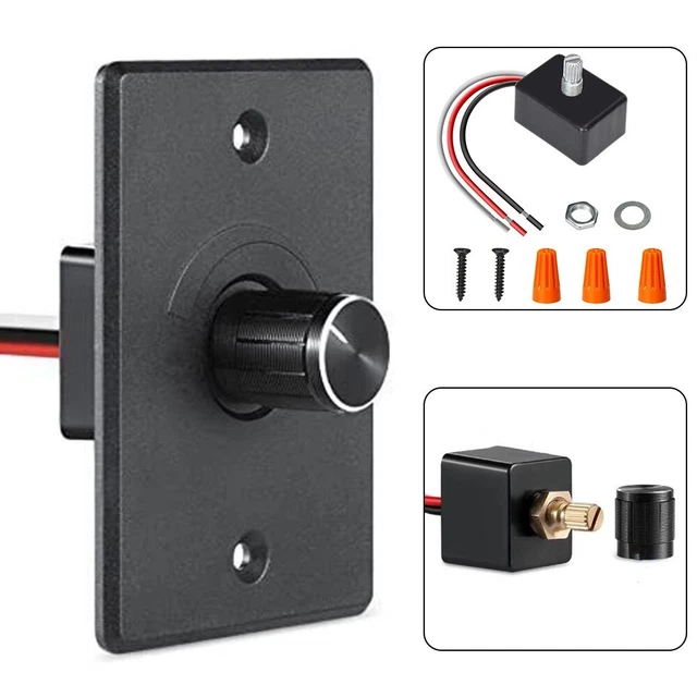 Variateur LED PWM 12V 5A - Interrupteur Dimmable Pour Camping-car