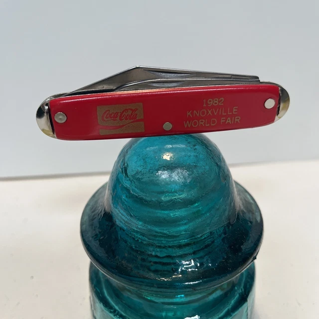 vintage  usa  pocket knife Coca Cola 1982 world’s fair