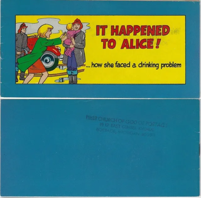 It Happened To Alice 1968 Rare Mini Giveaway Promo Comic Alcoholics Anonymous