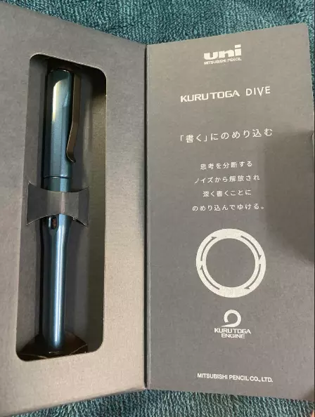 Uni Kuru Toga Dive 0.5mm Mechanical Pencil M5-5000 Abyss Blue From Japan