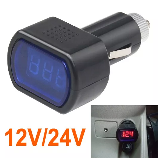 Digitale LED-Anzeige Panel Meter Voltmeter Auto Motorrad Spannung Messgerät  für Fahrzeug 12v