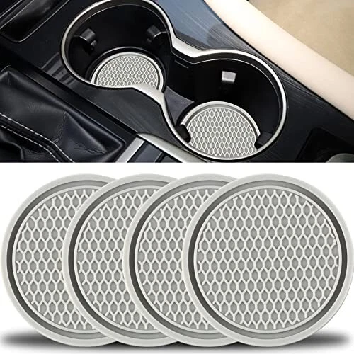 Car Cup Coaster, 4PCS Universal Non-Slip Cup Holders Embedded in Ornaments Coasn