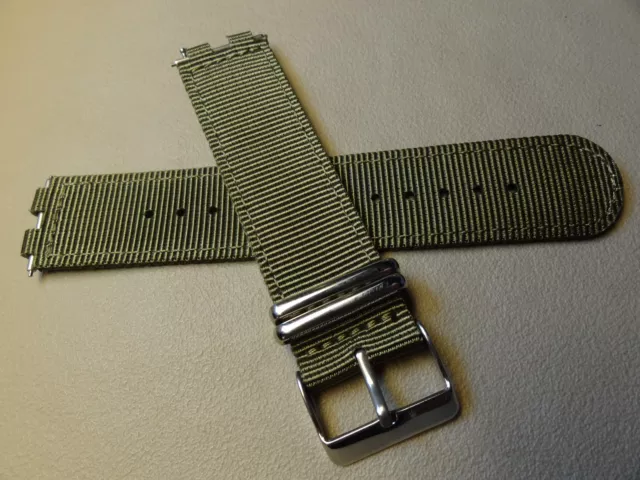 Alta Calidad Southern Straps Nylon Caqui Verde Ejército 22mm Smartwatch Ver Band