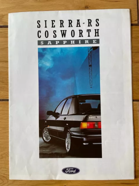 Ford Sierra RS COSWORTH Sapphire Brochure - Dated Feb 1988