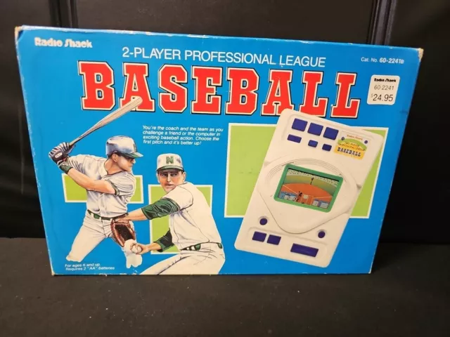 Vintage Electronic Baseball Game Radio Shack In Box W/Instructions 2 Player New