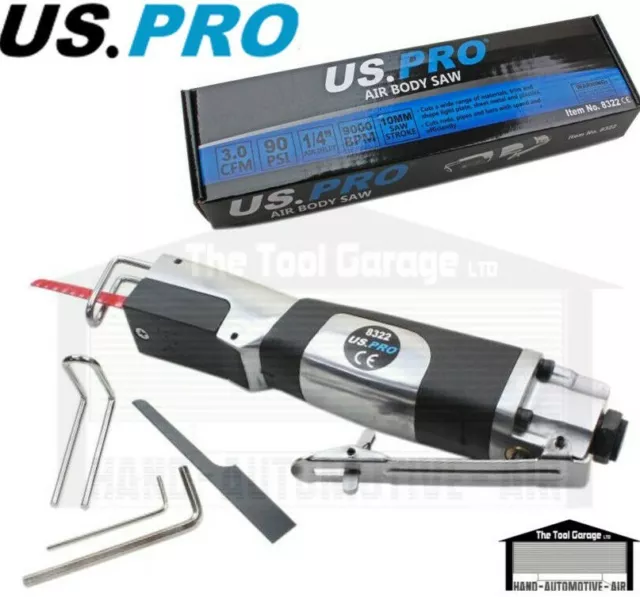 US PRO Tools Air Body Saw, Recip, Pneumatic Tool, NEW 8322