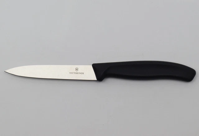 Victorinox Gemüsemesser Klinge glatt 10cm Griff schwarz Mittelspitz Küchenmesser