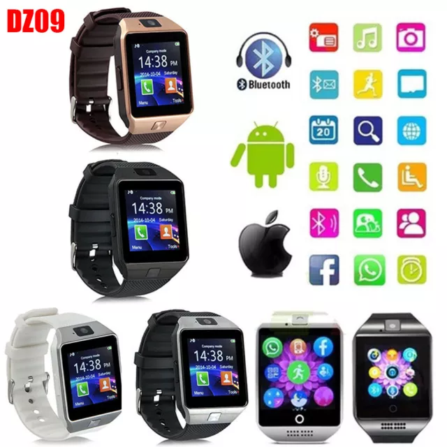 DZ09 Bluetooth Camera Smart Watch For Android 8 HTC Samsung iPhone X iOS UK!