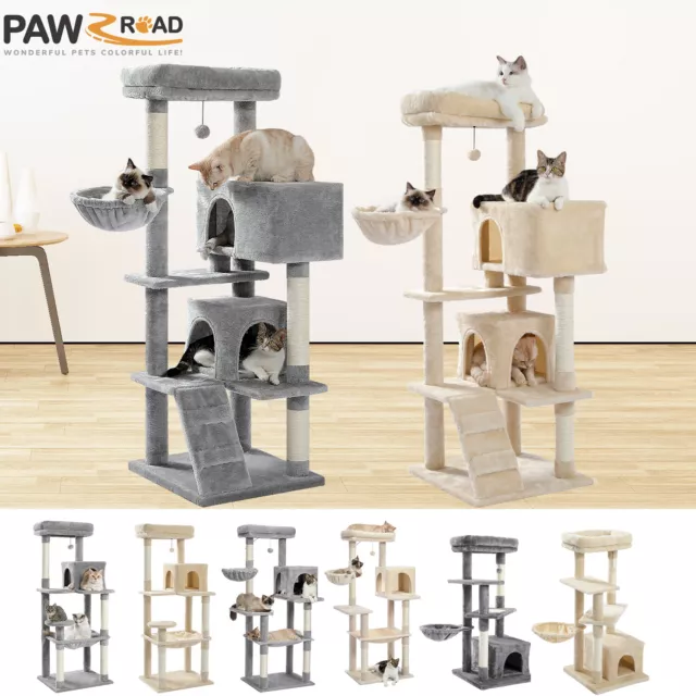 PAWZ Road Cat Tree Tower Scratching Post Scratcher Condo House Furniture Bed Toy