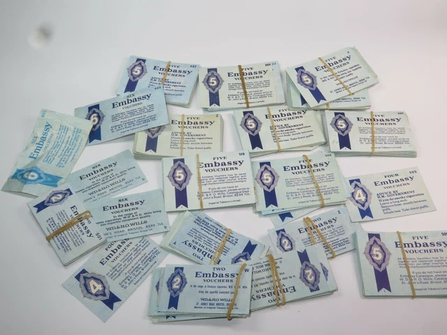 embassy cigarette coupons VINTAGE TOBACCIANA EMBASSY Cigarette Coupons 1960s Selection Please Choose  £1.75