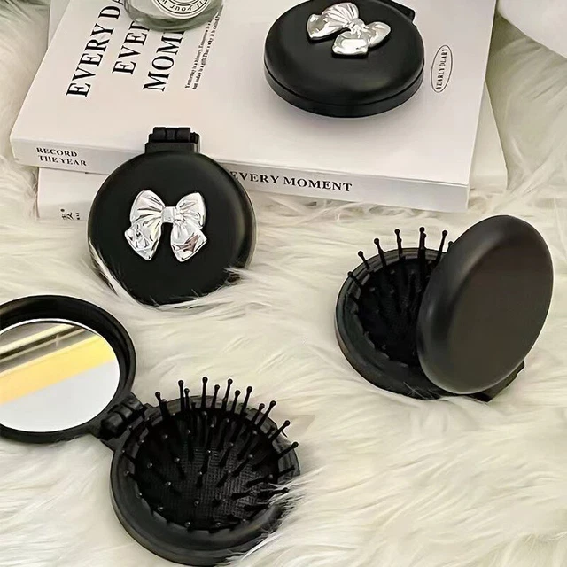 Folding Airbag Comb Mirror Massage Comb Air Cushion Comb Cartoon Hair Brush Wa