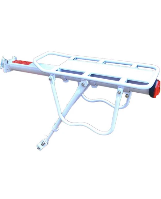 white rear bike rack