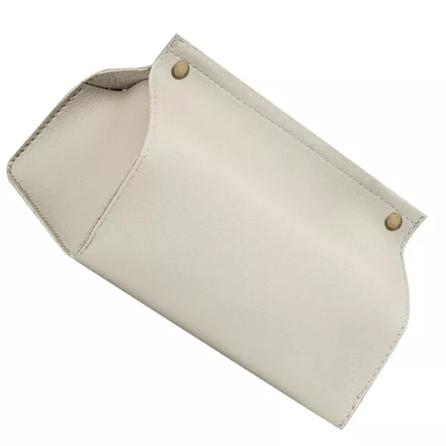 Dispensador de servilletas de cuero simple porta pañuelos caja de almacenamiento