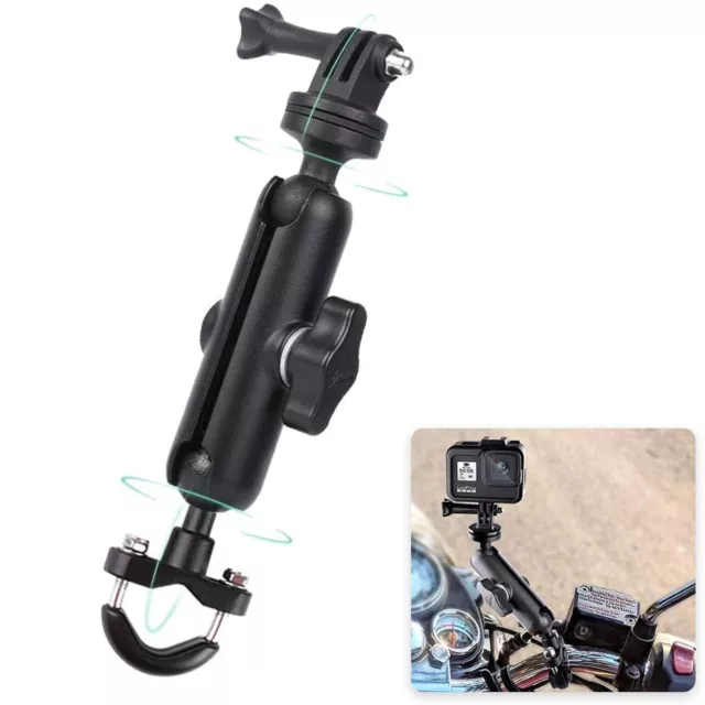 Fahrrad Motorrad Lenkerhalterung Halter für Gopro 8 7 6 5 4 Kamera 360° Drehung