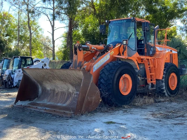2016 Doosan DL420-5 5 Yard Front End Wheel Loader Tractor Cab A/C -Parts/Repair