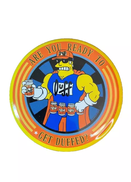 The Simpsons Are You Ready To Get Duffed? Coasters Duffman Vintage 2002 Complete