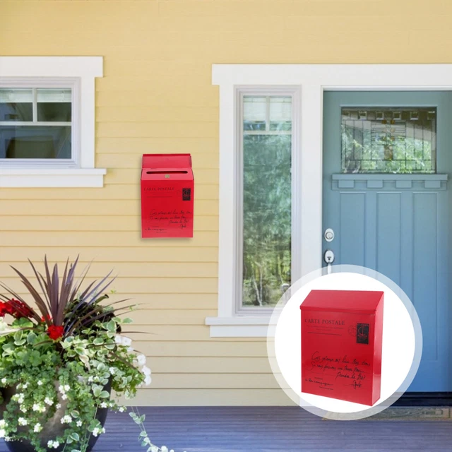 Weatherproof Letter Box Mailbox Suggestion Box Lock Complaint Box 9