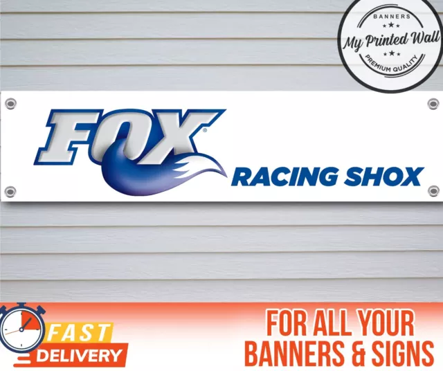 Fox Racing Shox Banner for Garage, Workshop, etc