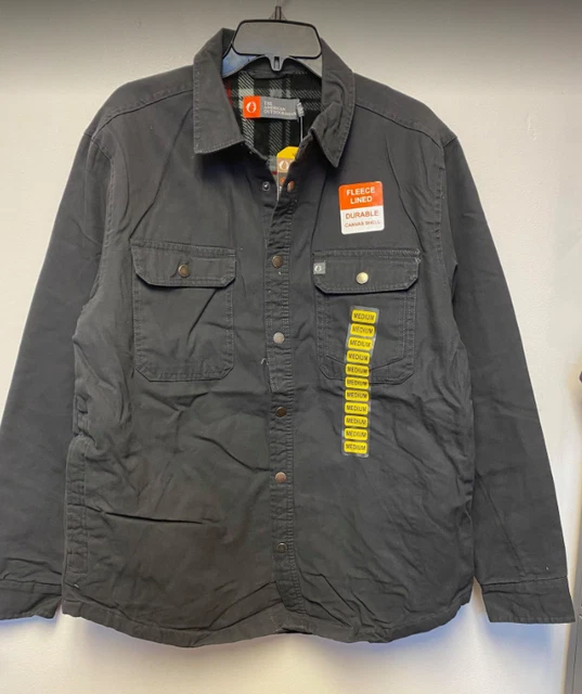 American Outdoorsman Mens Fleece Lined Shirt, Phantom *Check For Size
