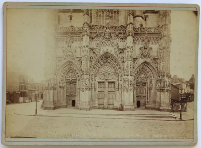 Portal de Iglesia San Vulfran Abbeville Vintage Albúmina 1880