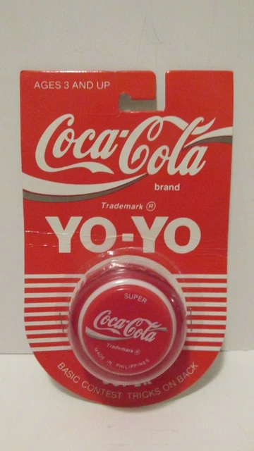 Vintage Coca-Cola Russell Red Yoyo-1989--Rare-!--New-!-Made In The Philippines