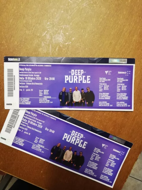 Biglietti concerto Deep Purple