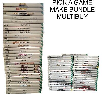 Nintendo Wii Games - Choose/Pick Your Own Game or Make Your Bundle kids gaming