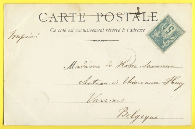 CPA France MARSEILLE before 1900 FORT SAINT JEAN Madame DE HASSE Château STAMP