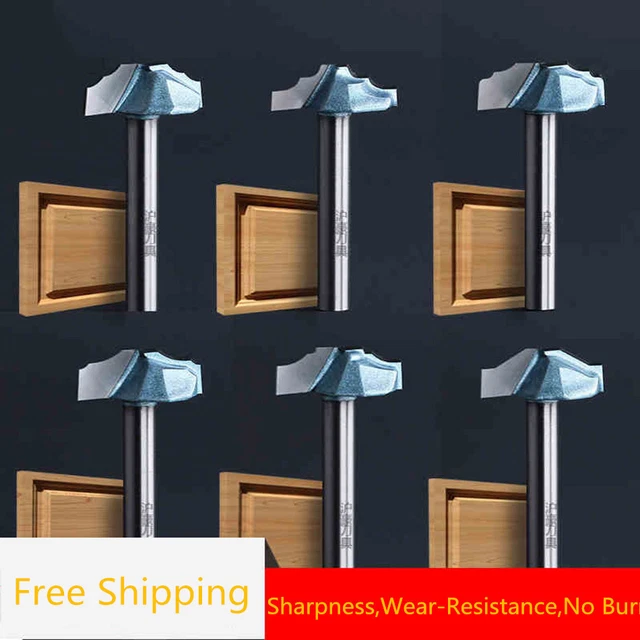Punta for fresa for legno con gambo da 1/2 pollice R18/R30, punta for fresa for superficie, punta rotonda con punta in carburo for bordi arrotondati, set di punte for fresa for linguetta e scanalatura