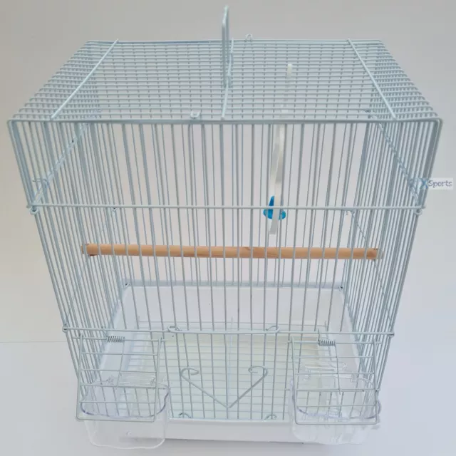 BIRD TRAVEL LARGE CAGE VET HOLIDAY BUDGIE CANARY FINCH- Cage 38cm x 30cm x 23cm