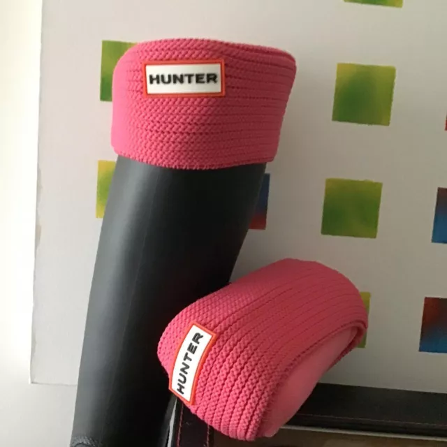 Hunter Welly Socks/Tall Boot Size/Brand New/Size L/Barbie Pink/Unisex/Festival