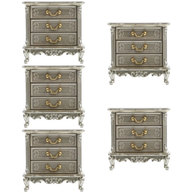 5 pezzi vividi simulato simulato in legno con il layout della casa delle